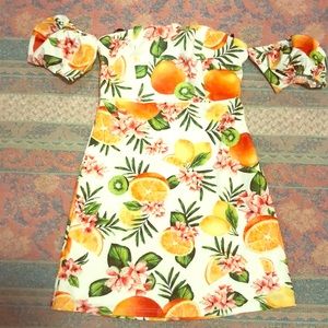 Forever 21 strapless tropical dress